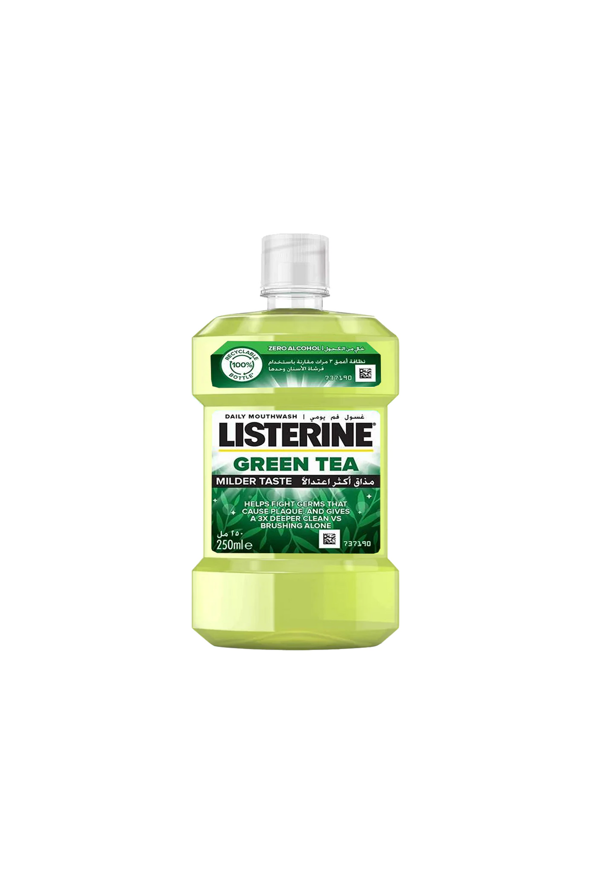 listerine mouth wash green tea 250ml italy
