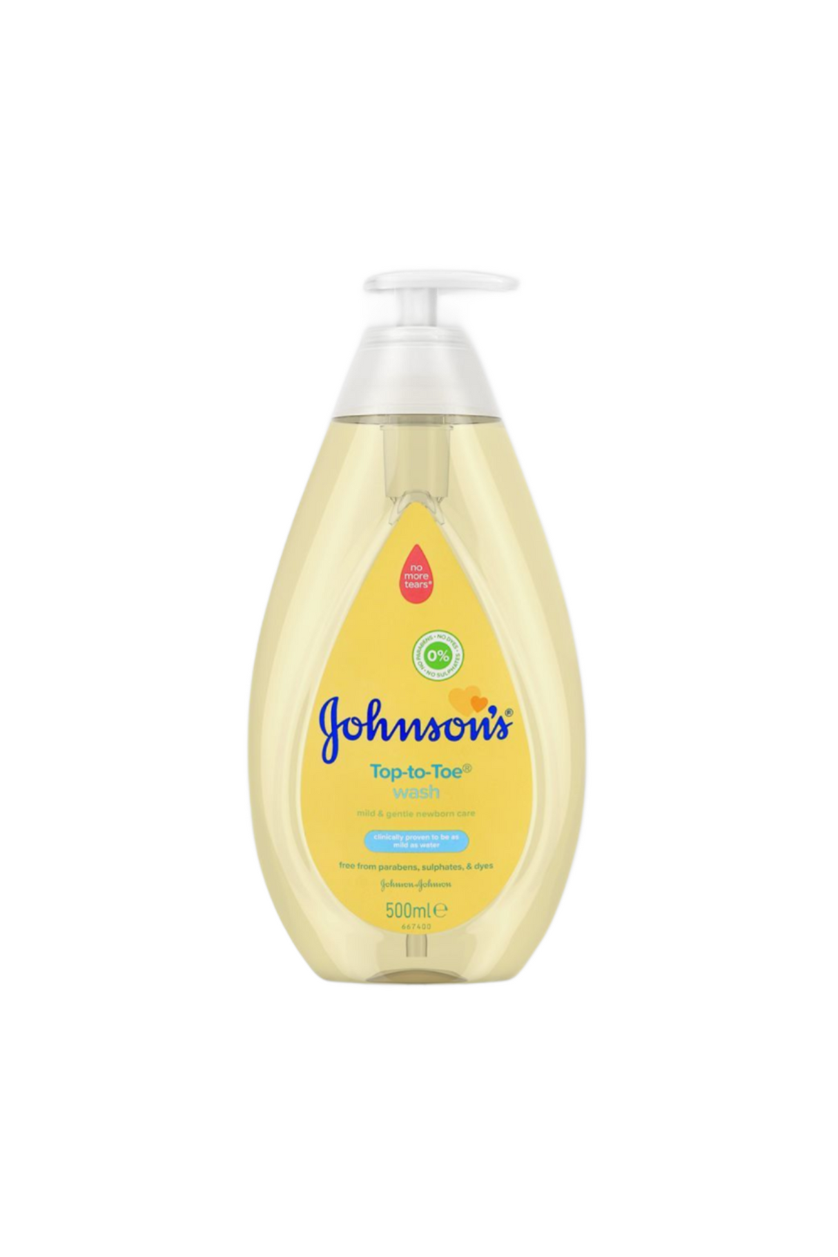 johnsons top to toe wash 500ml