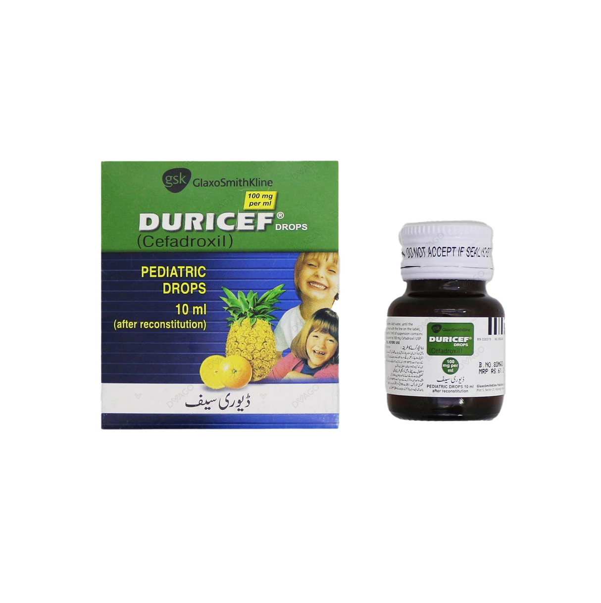drops duricef 100mg/5ml 10ml