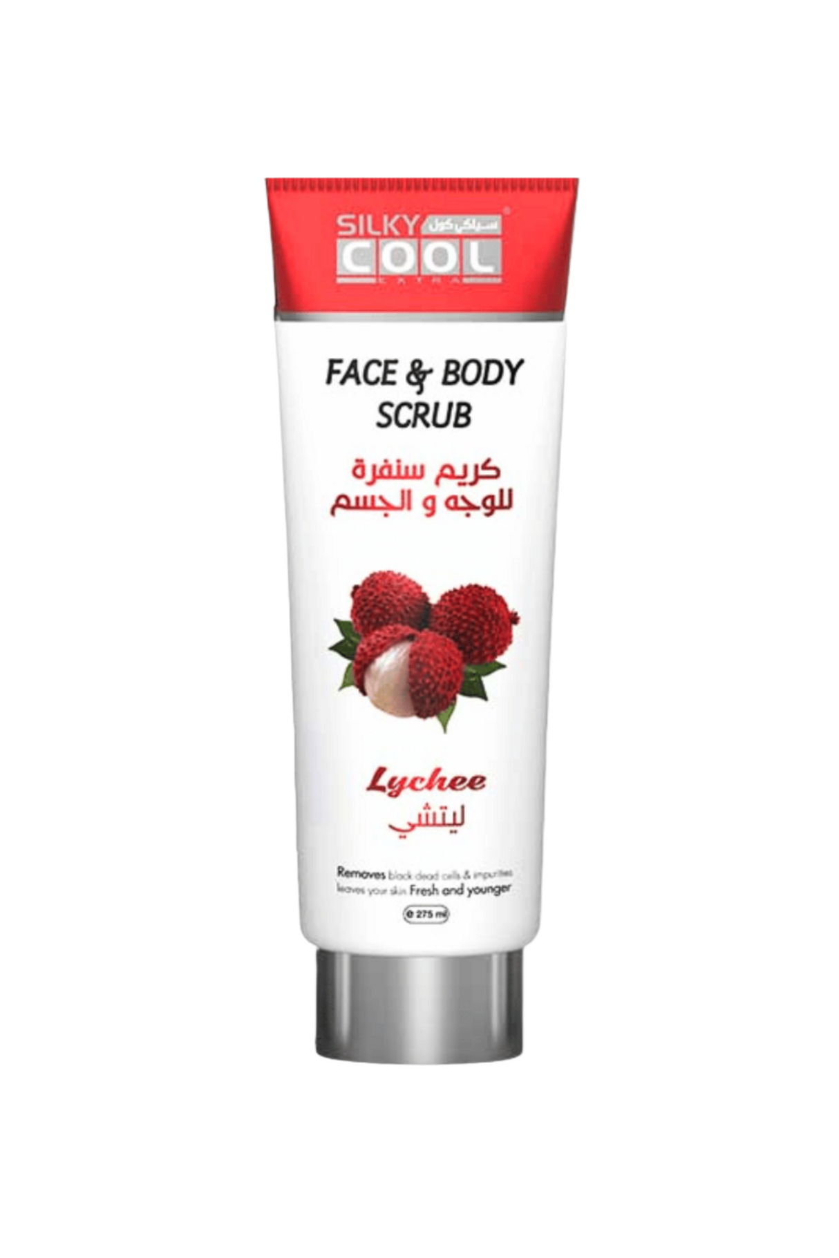 silky cool scrub lychee 275ml