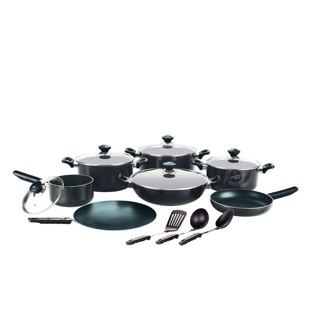 kitchen king nonstick kitchen set 15pc pak lumina
