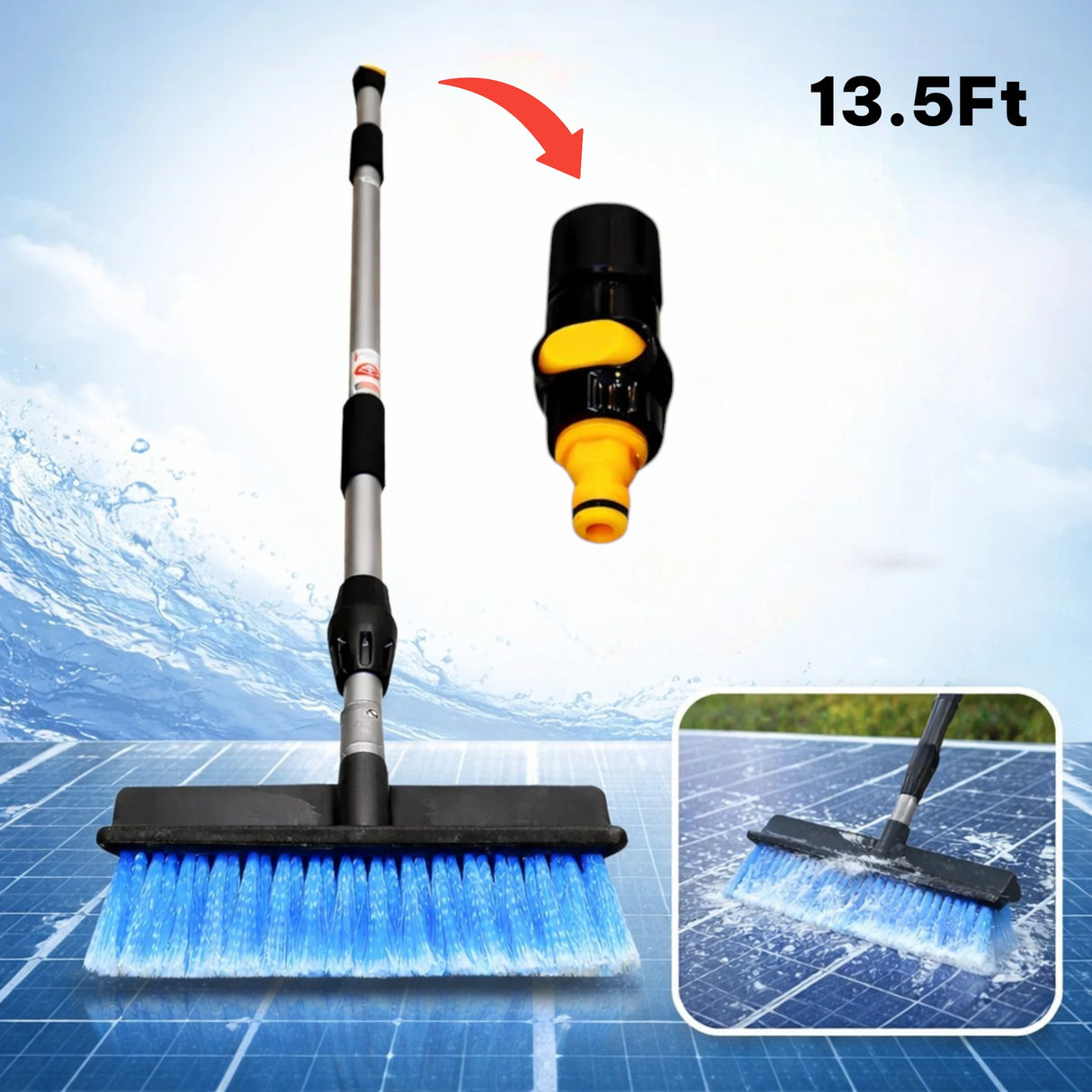 SOLAR PANEL CLEANING BRUSH 13.5FT CHINA
