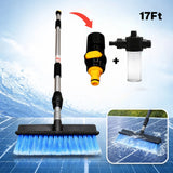 SOLAR PANEL CLEANING BRUSH 17FT WITH FREE SOAP BOTTLE CHINA