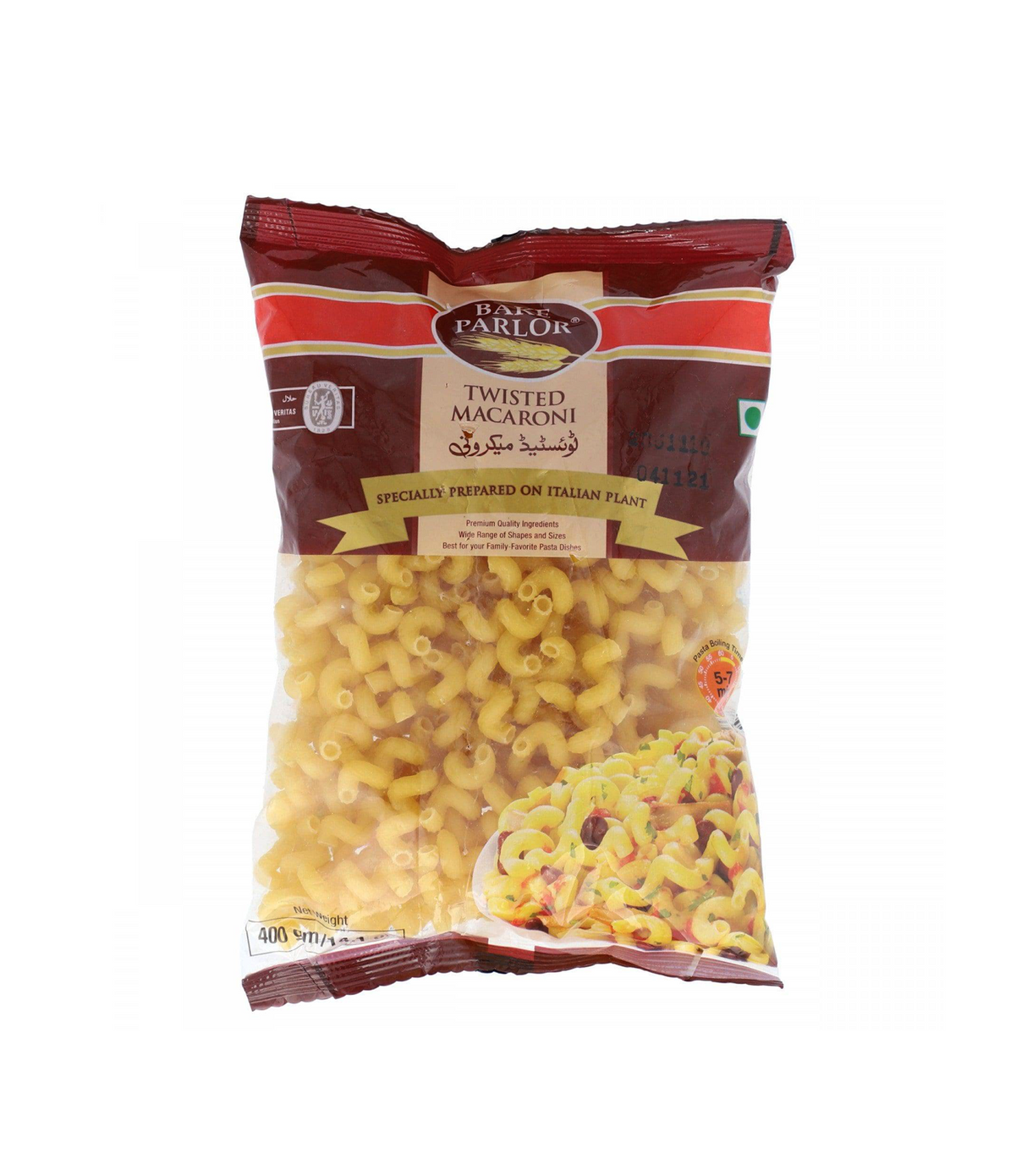 bake parlor twisted macaroni 400g