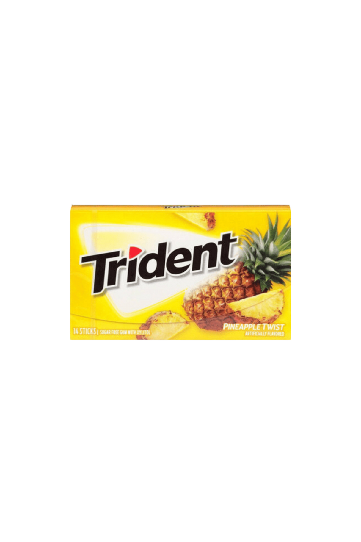 trident gum pineapple 14 sticks 26.6g
