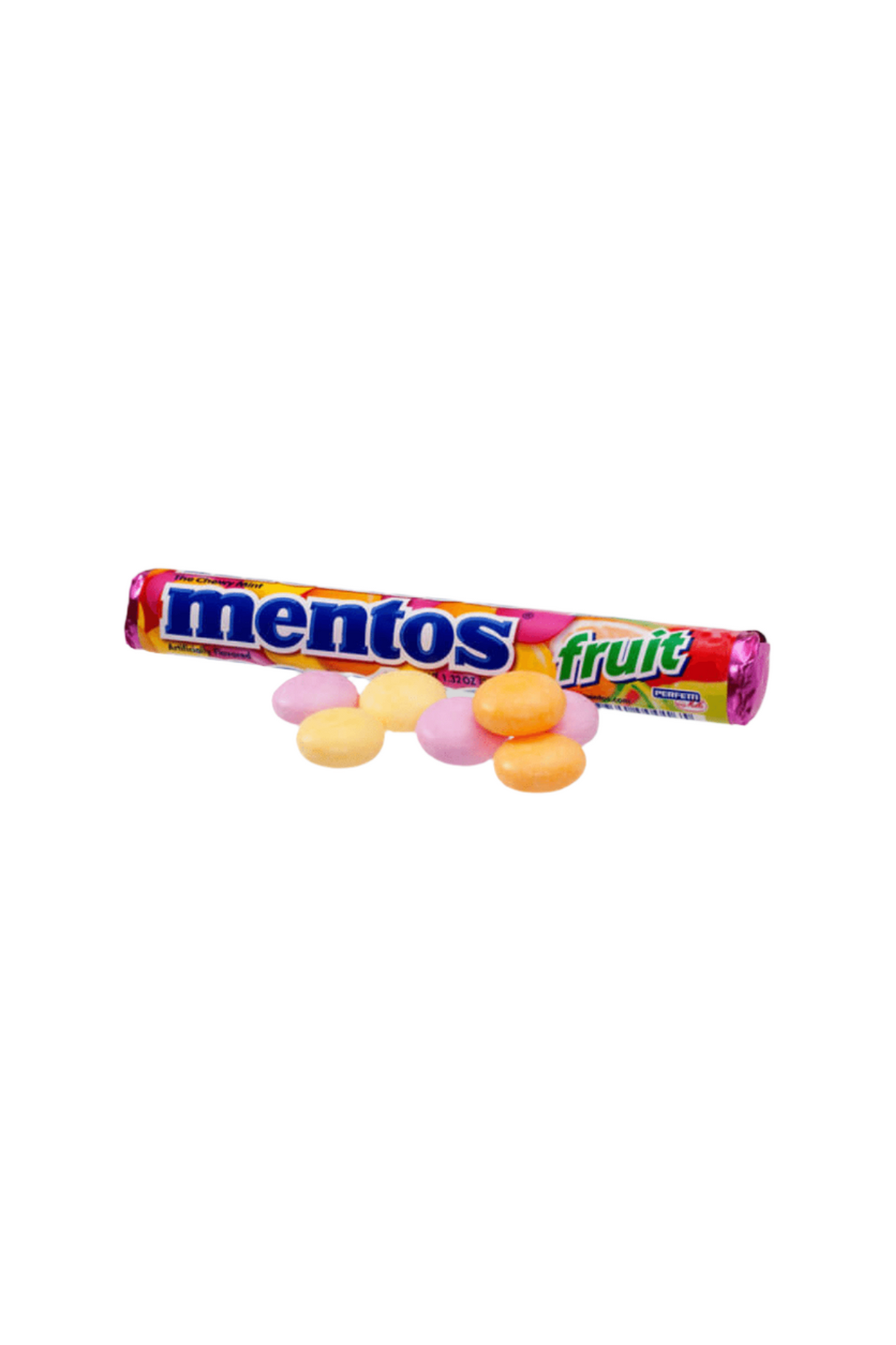 mentos candy fruit roll 14pc