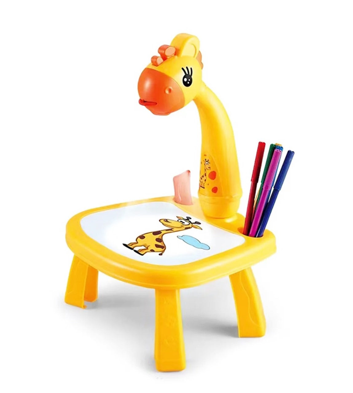 projector painting table giraffe