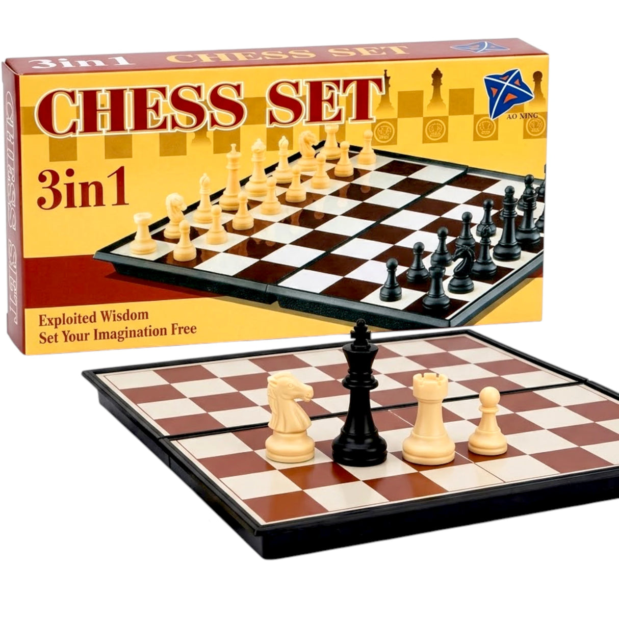 CHESS BOARD MAGNETIC MINI 3IN1 3108 CHINA