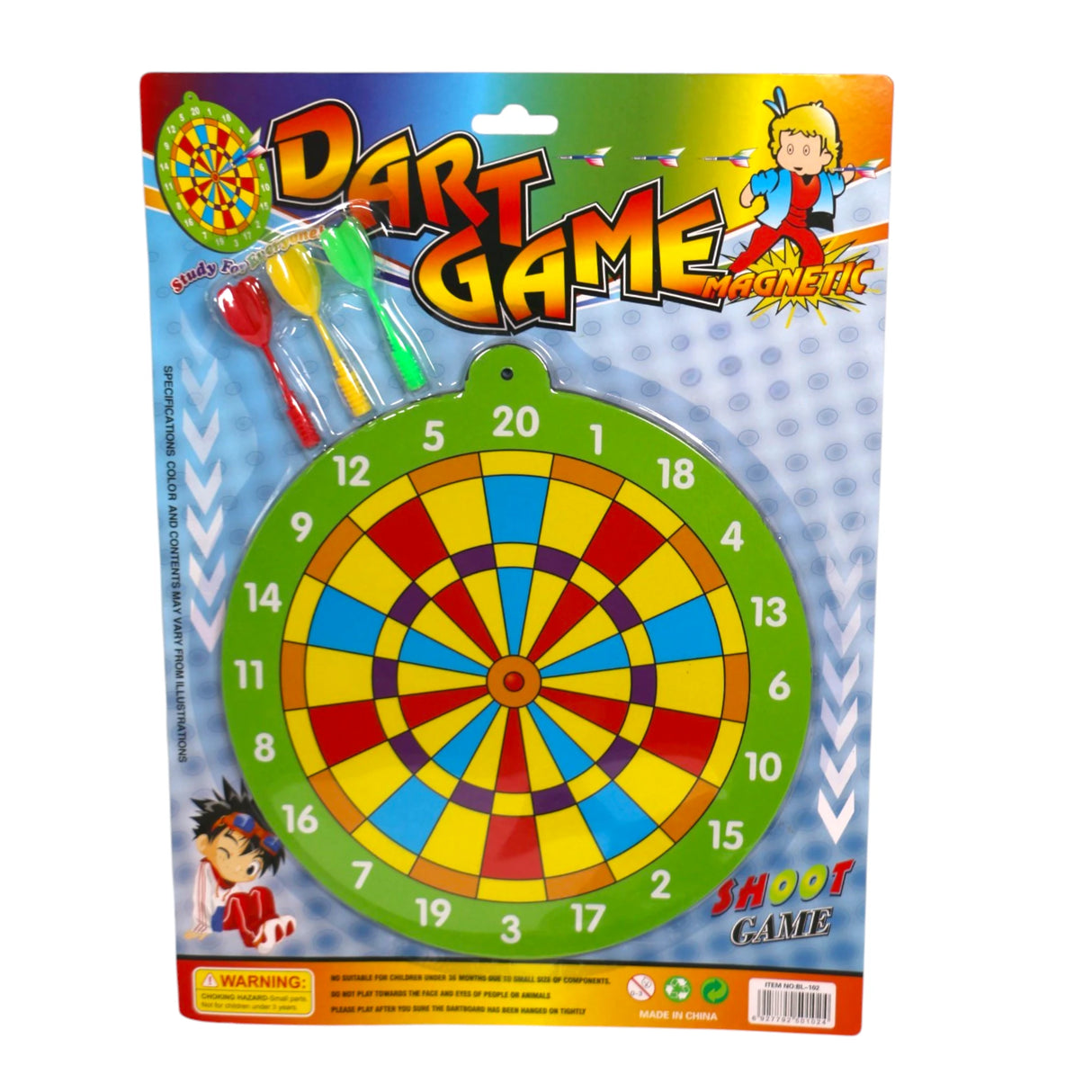 DART BOARD MAGNETIC CARD PACK 102M CHINA