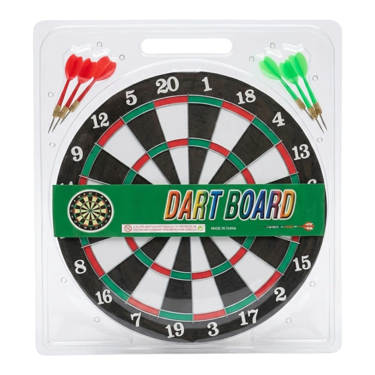 DART BOARD CRYSTAL MEDIUM 14.5" PIN CHINA