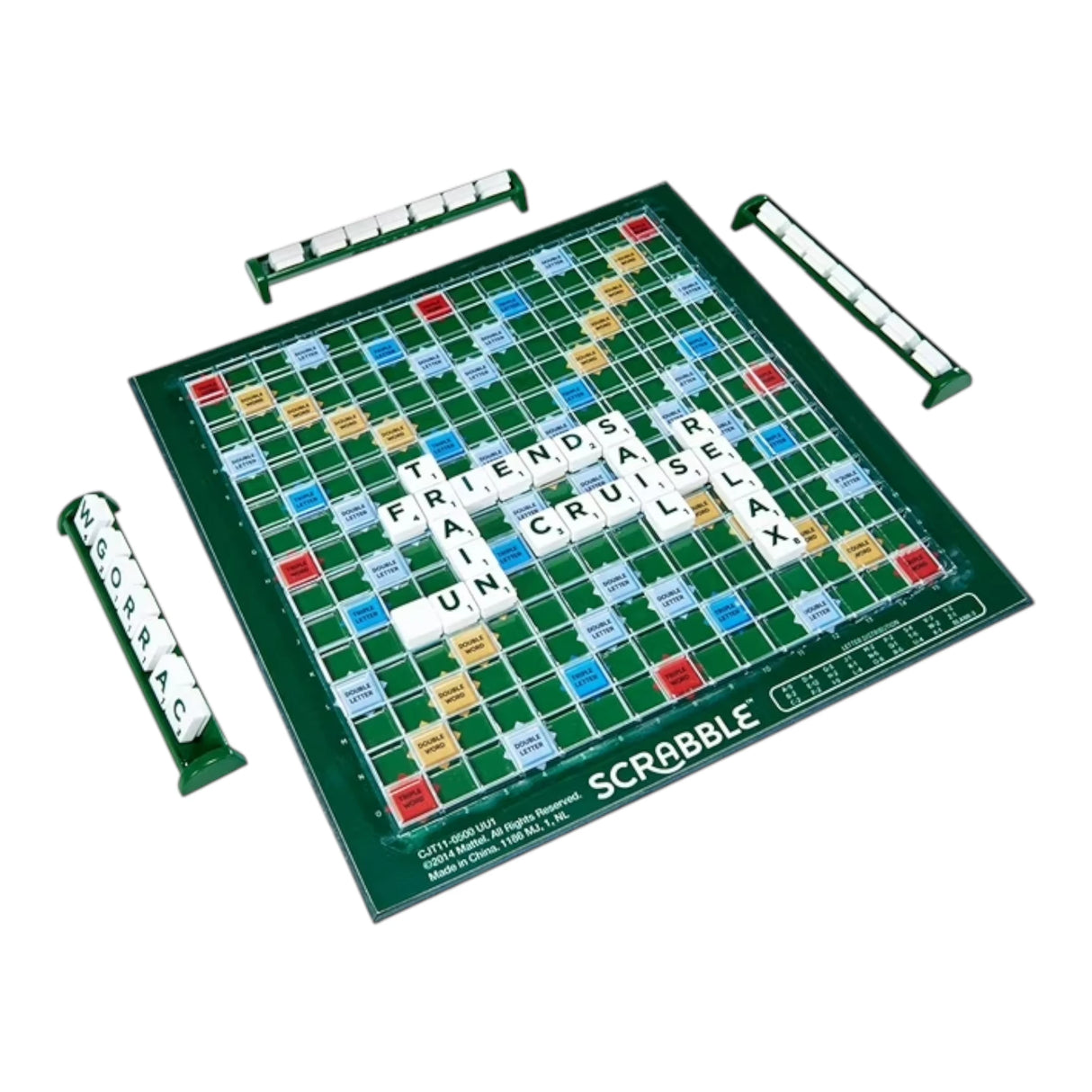 SCRABBLE GAME GREEN BOX 7771  CL