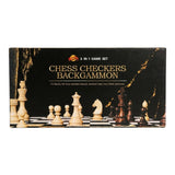 CHESS GAME WOOD 3IN1 ZC 2350 49.5CM CHINA