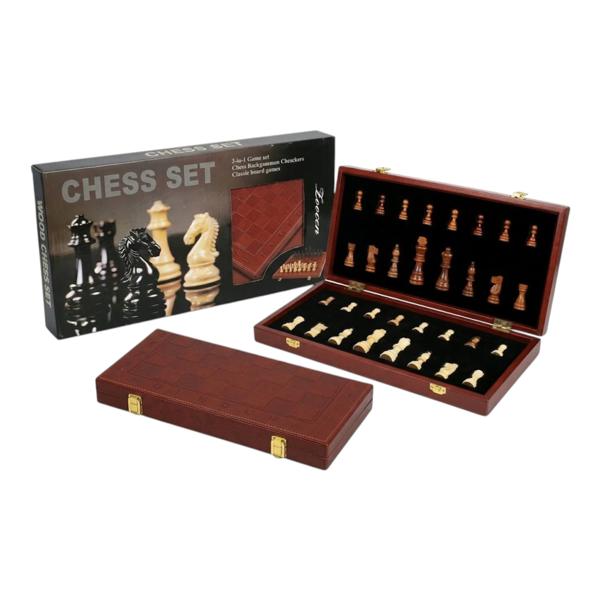 CHESS GAME WOOD 3IN1 L4008-1 40CM CHINA