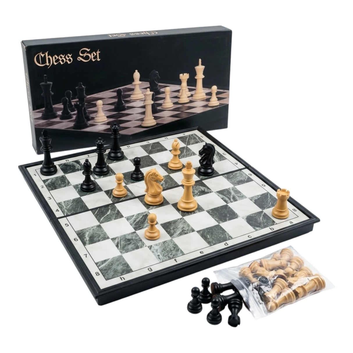 CHESS SET MAGNETIC S8008 BLACK LARGE CHINA
