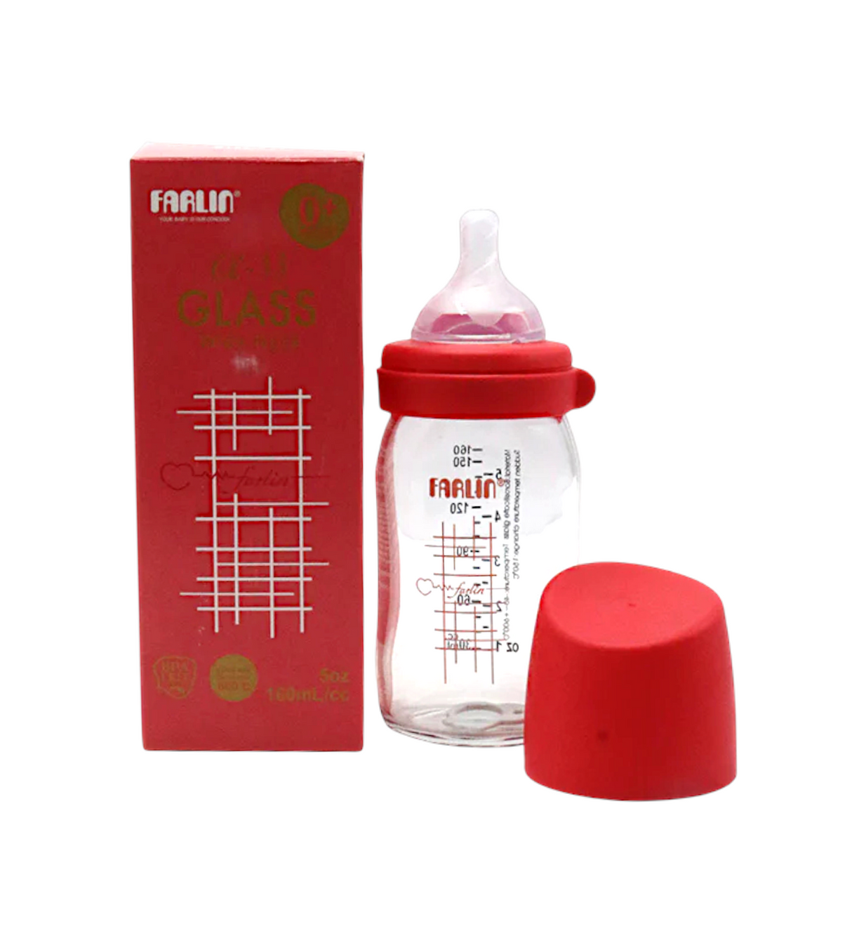 farlin glass feeder 160ml taiwan ab-32013