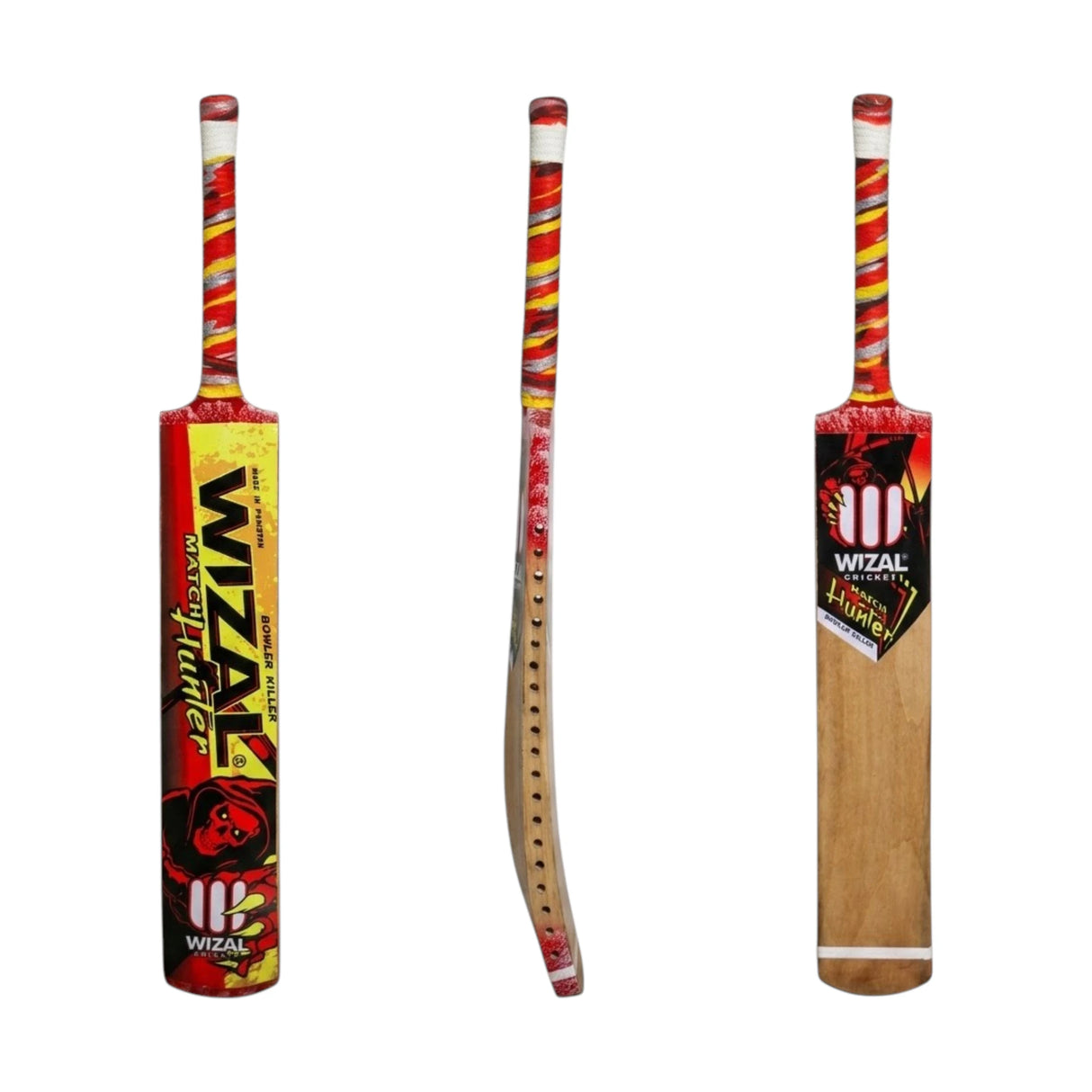 CRICKET TAPEBALL BAT WIZAL HUNTER & COVER