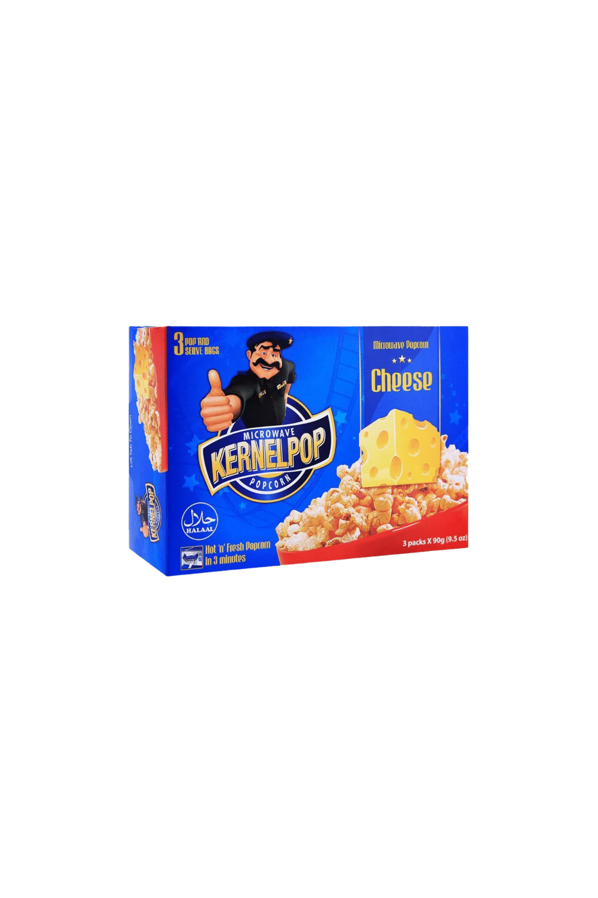 kernel pop corn cheese 3in1 90g