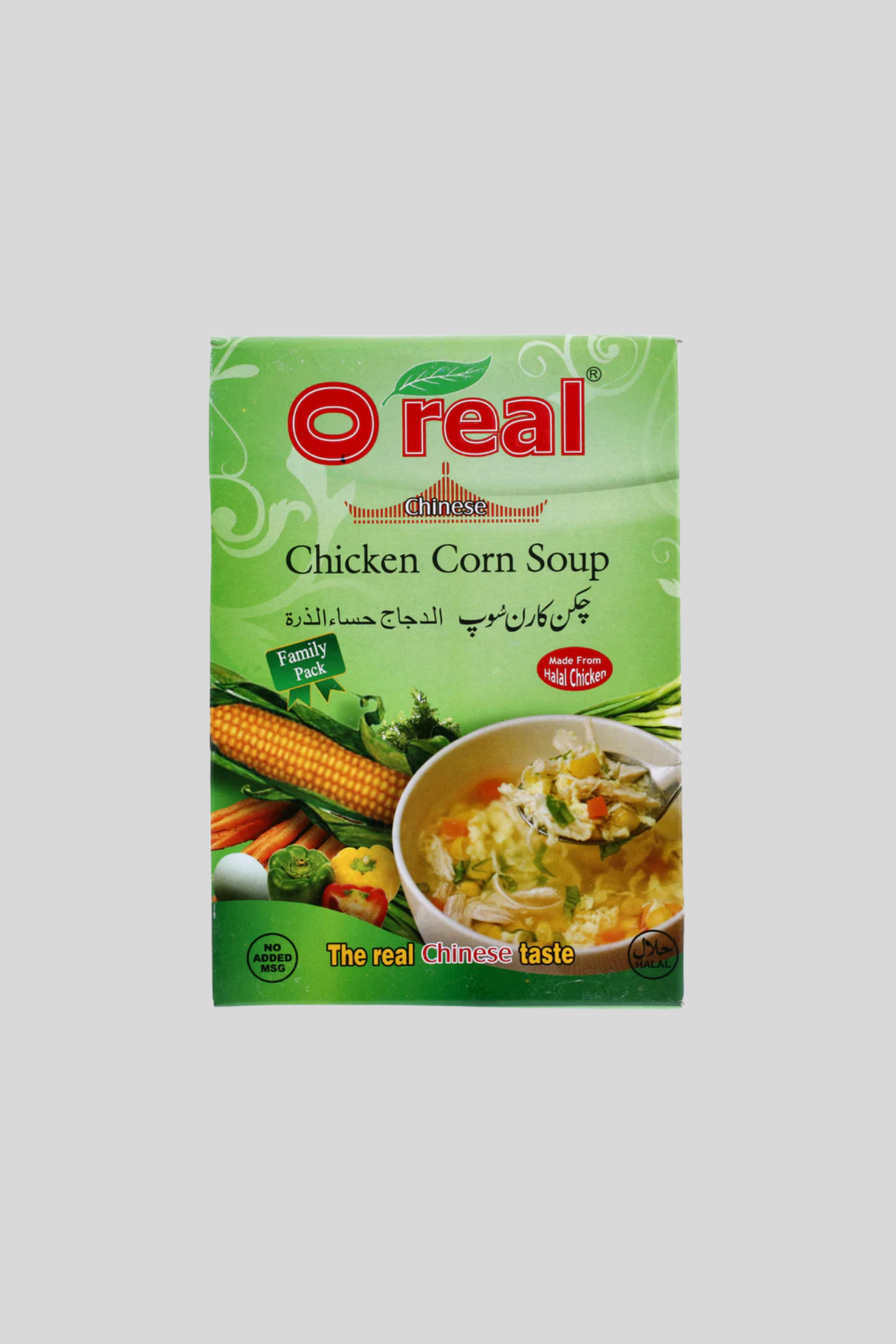 o real soup chicken corn 45g