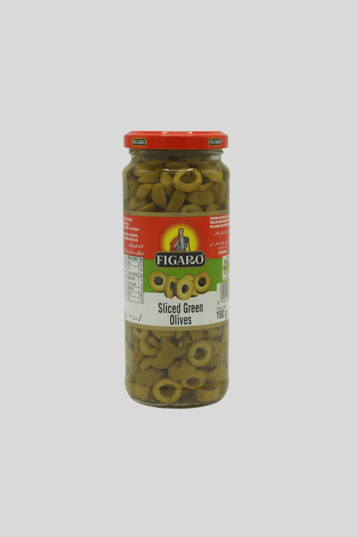 figaro olives sliced green 340g