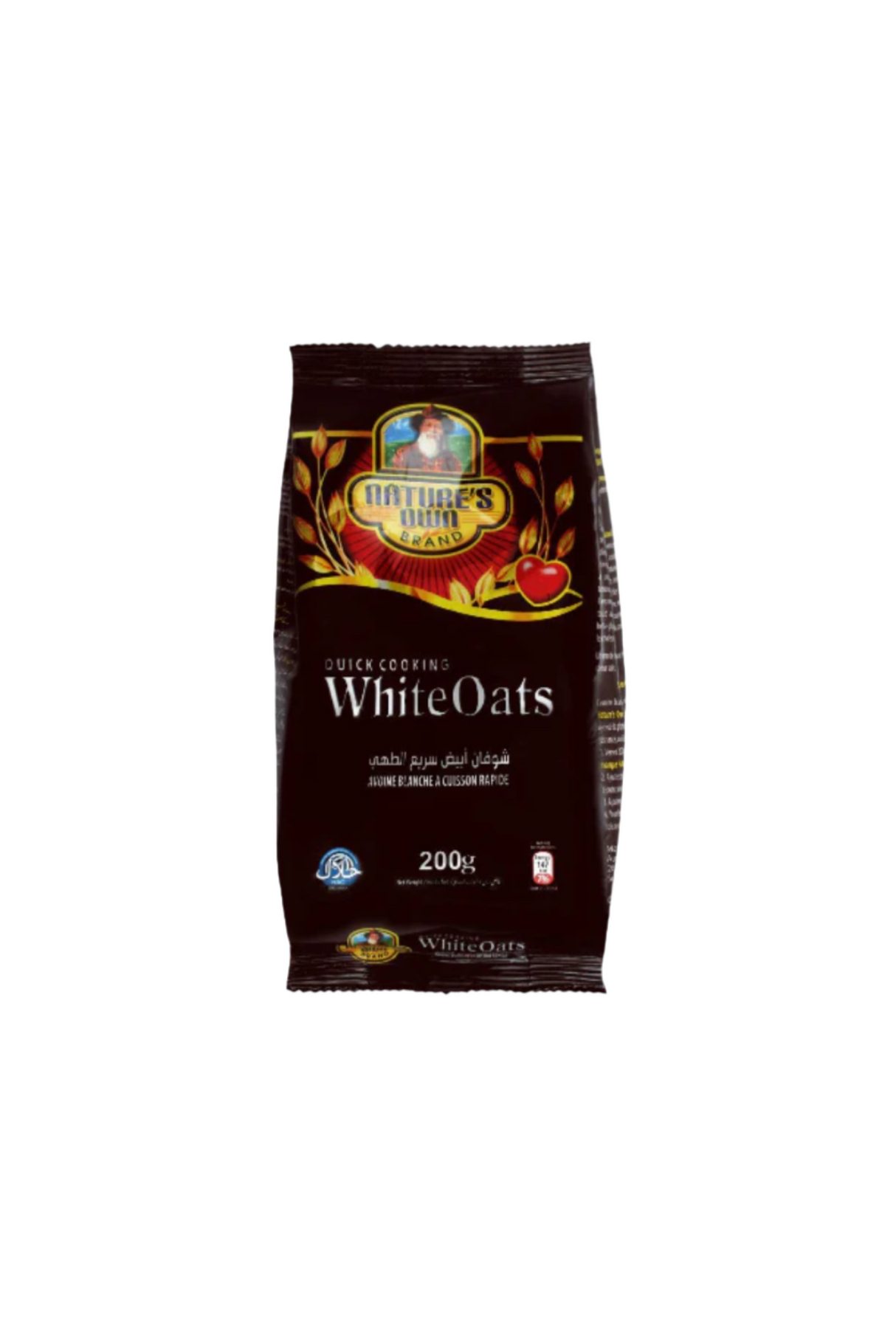 natures own white oats pouch 200g uk