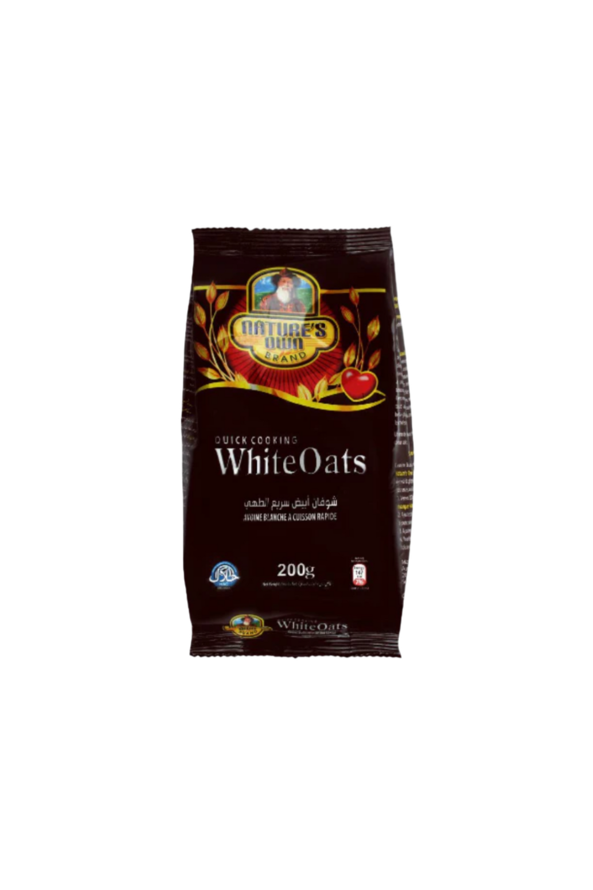 natures own white oats 200g