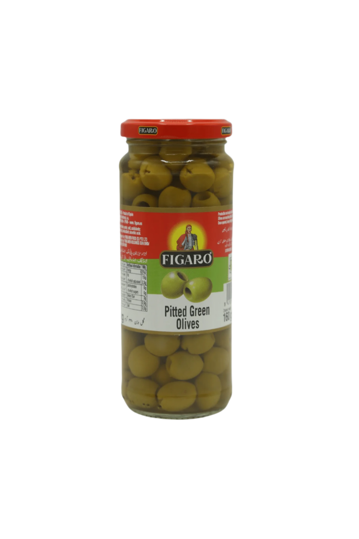 figaro olives pitted green 340g