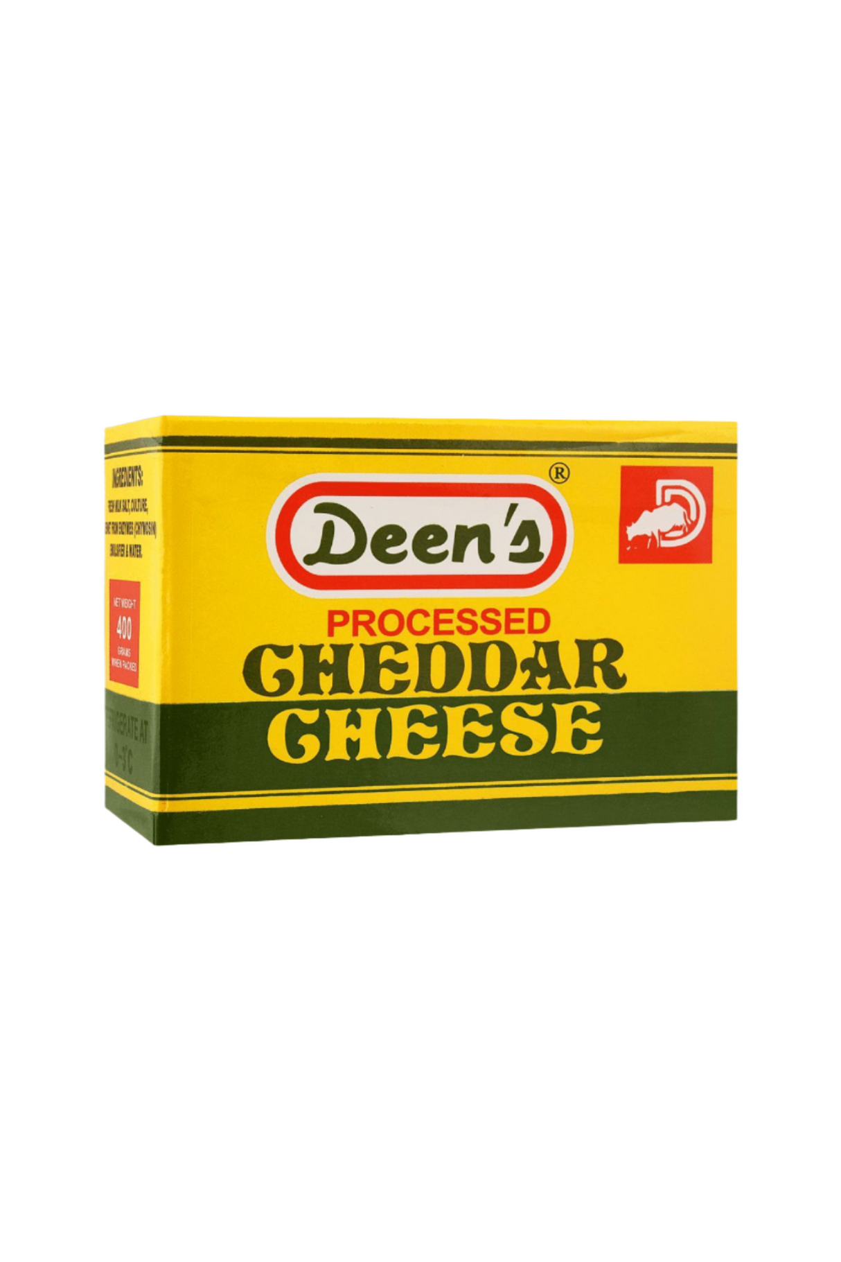 deens cheddar cheese 400g