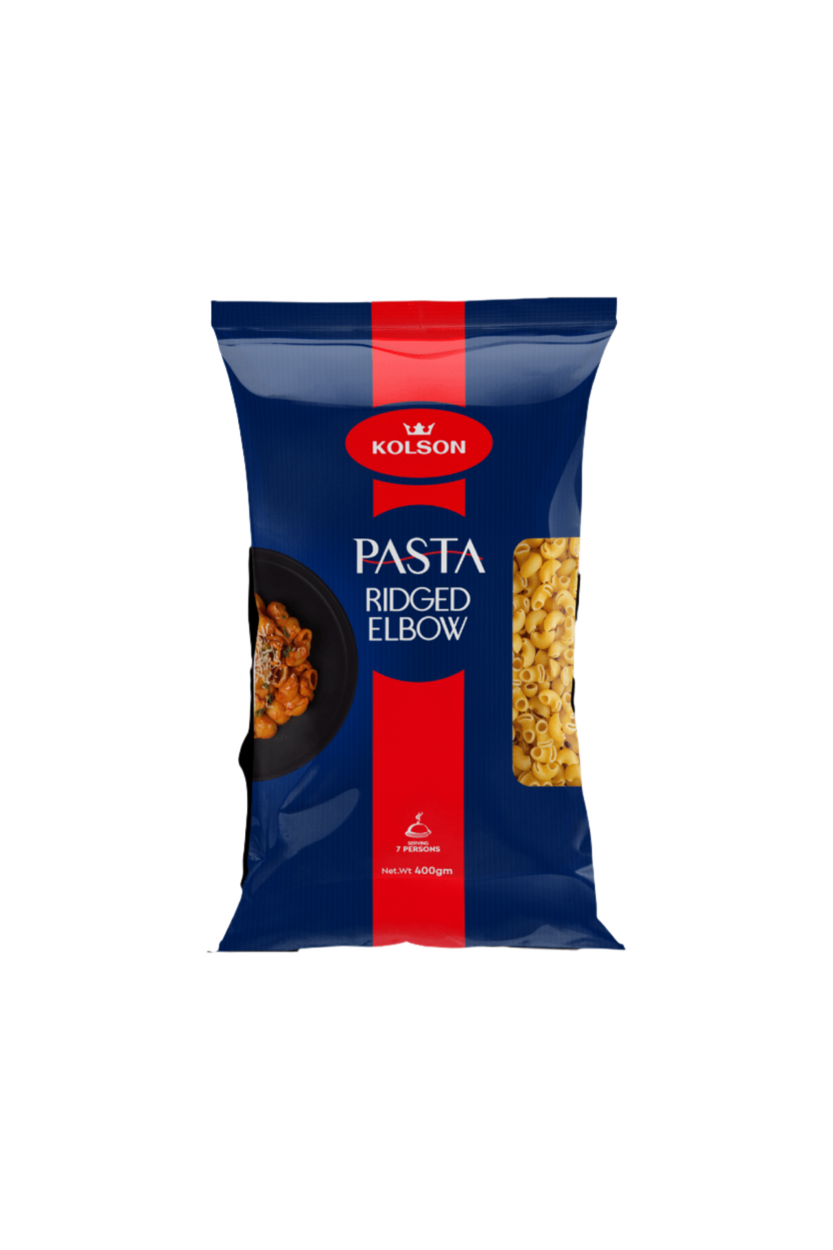 kolson pasta macronie ridged elbow 400g