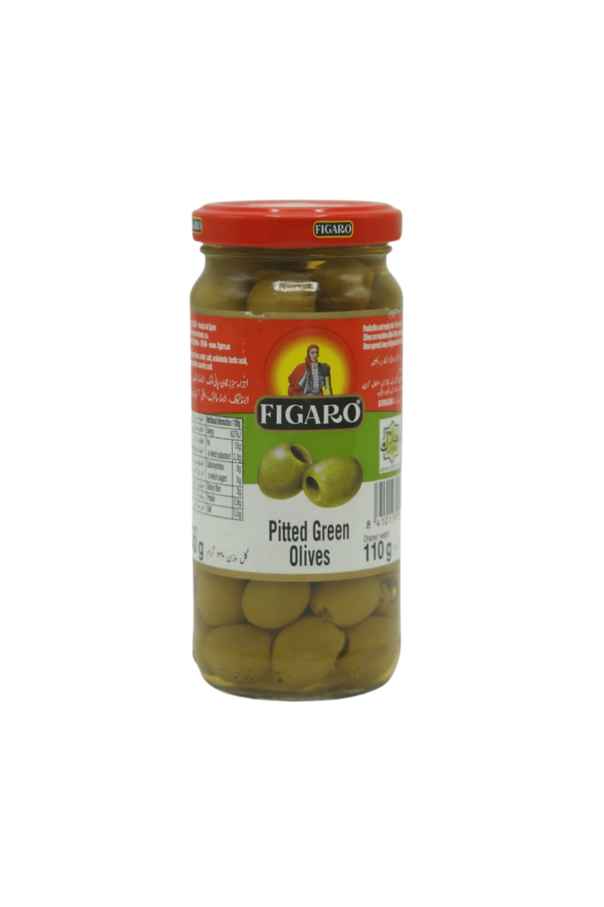 figaro olives pitted green 240g