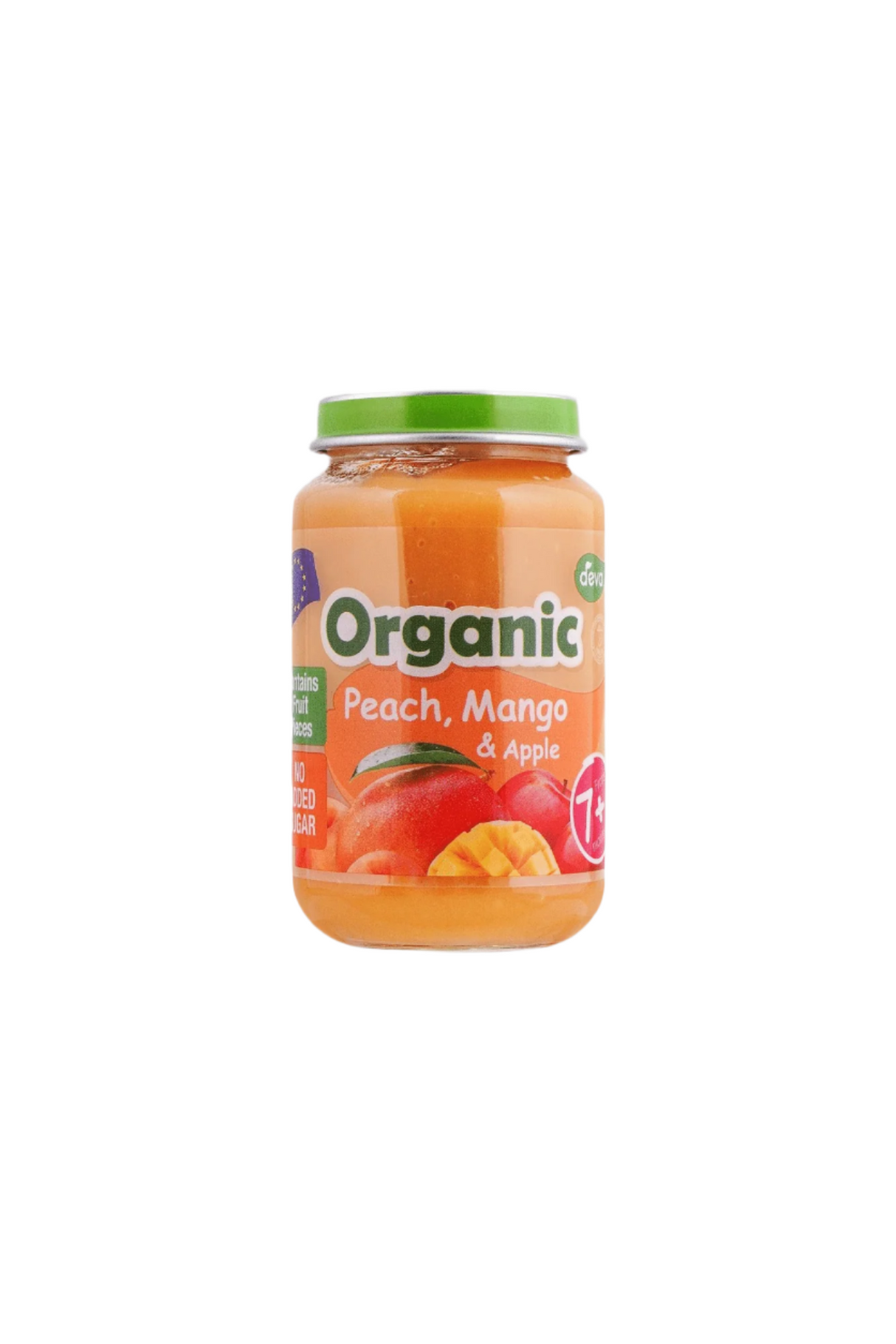 deva baby food peach mango & apple 200g