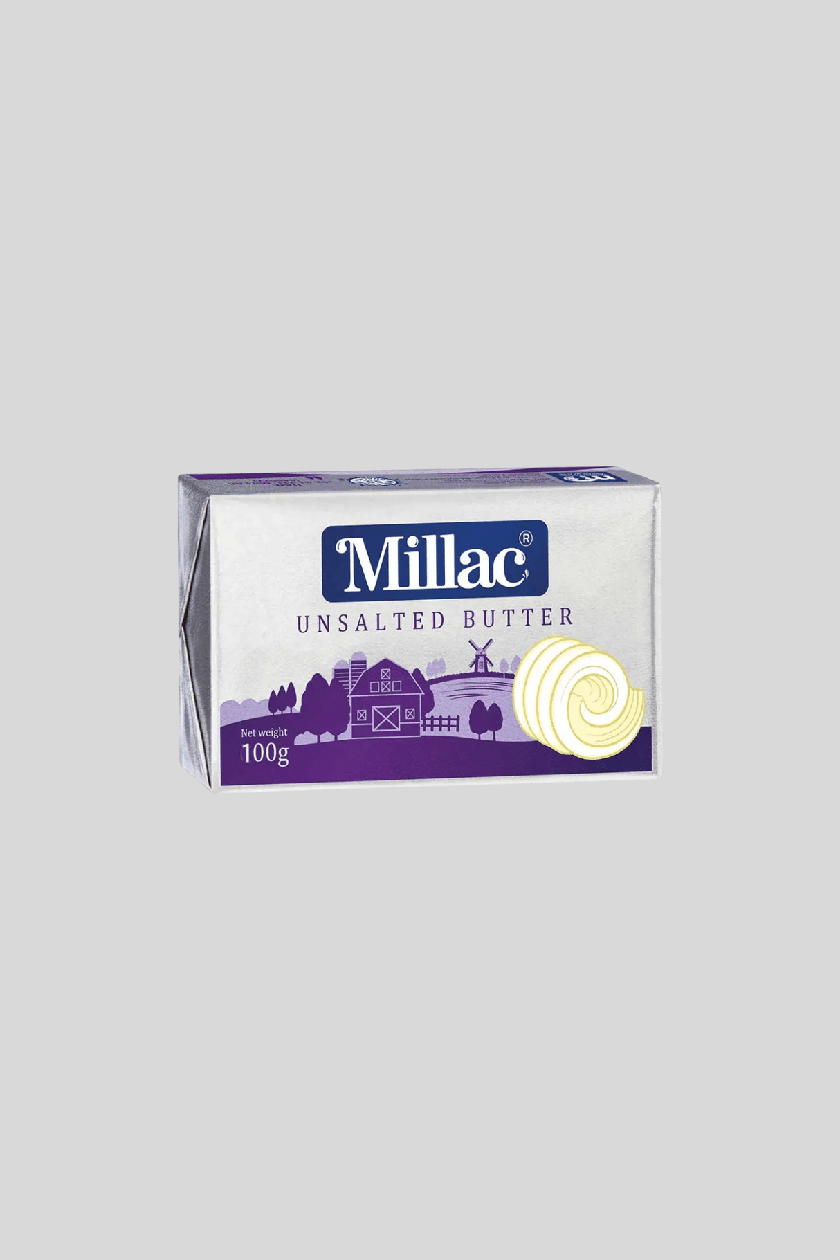 millac butter unsalted 100g