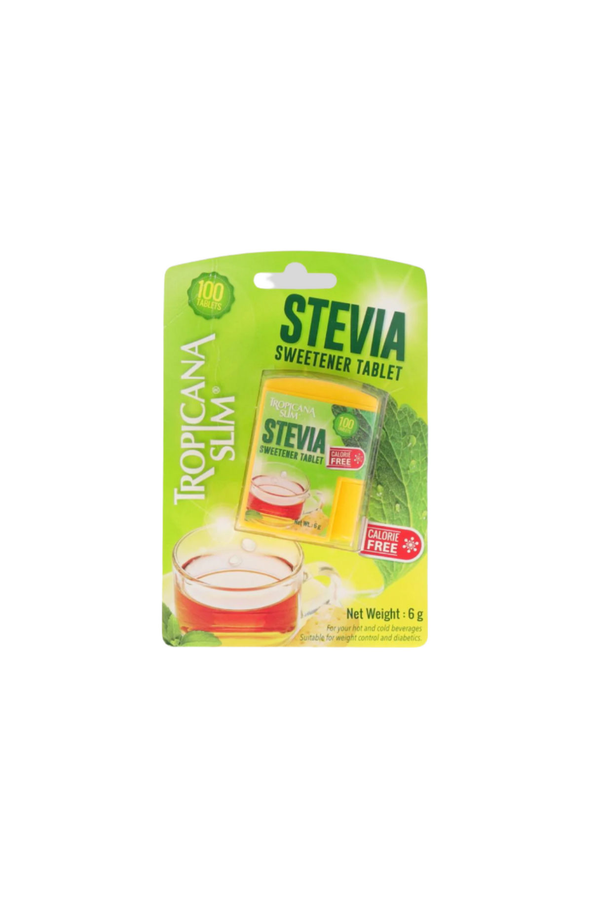 tropicana slim stevia sweetener tablet 100tab 6g indonesia