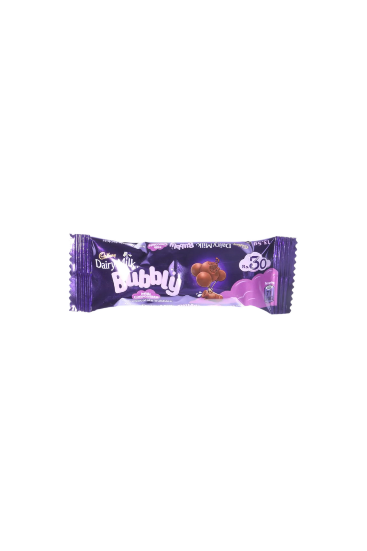 cadbury chocolate dairy milk bubbly 9g