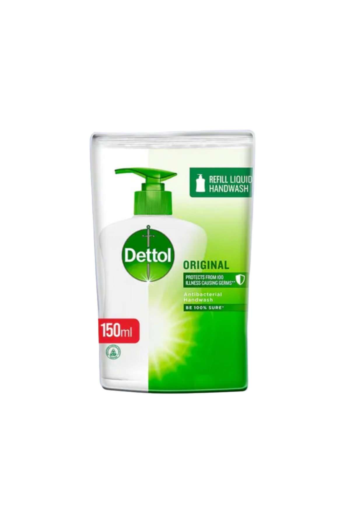dettol hand wash original 150ml pouch
