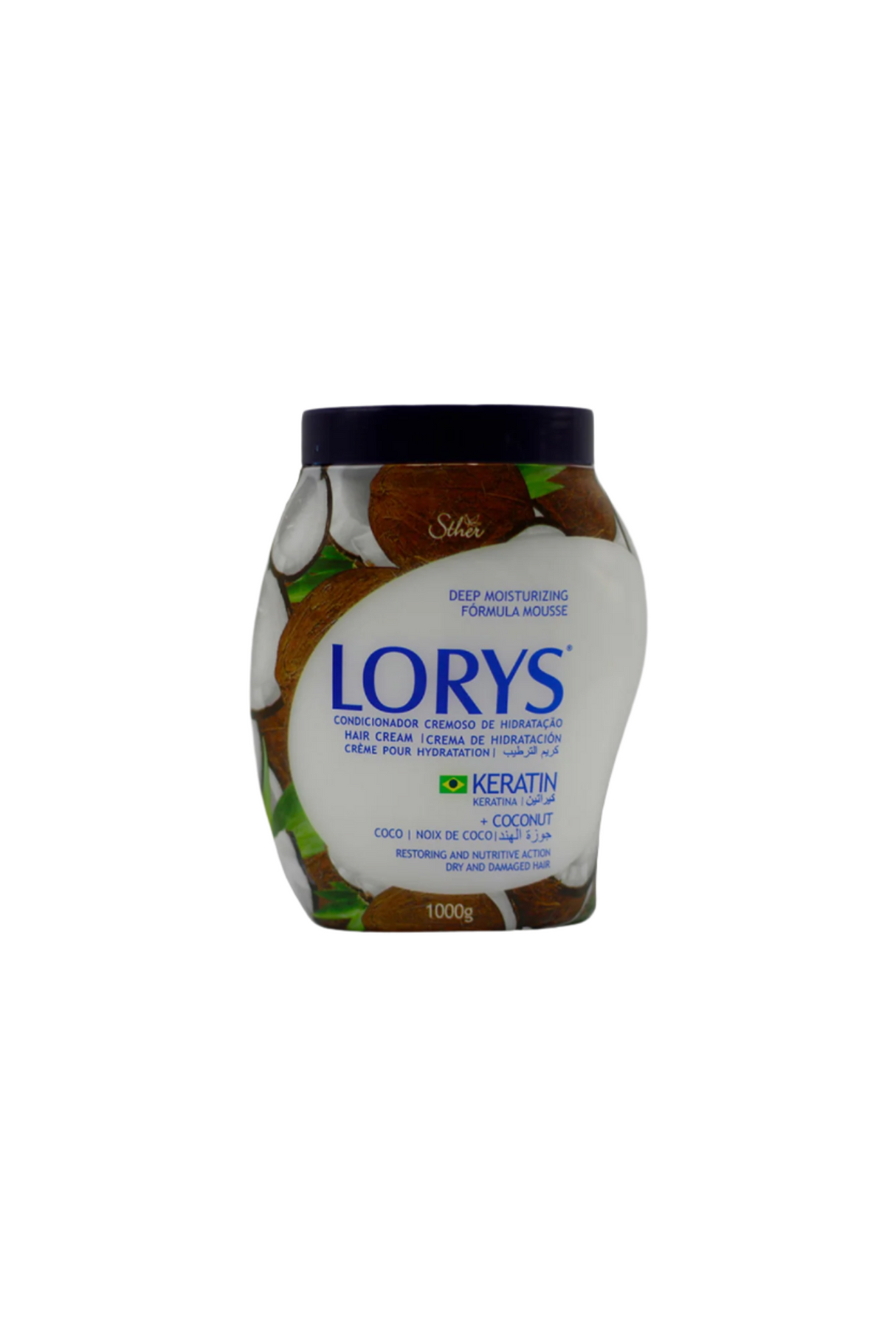 lorys conditioner keratin coconut 1000g brazil