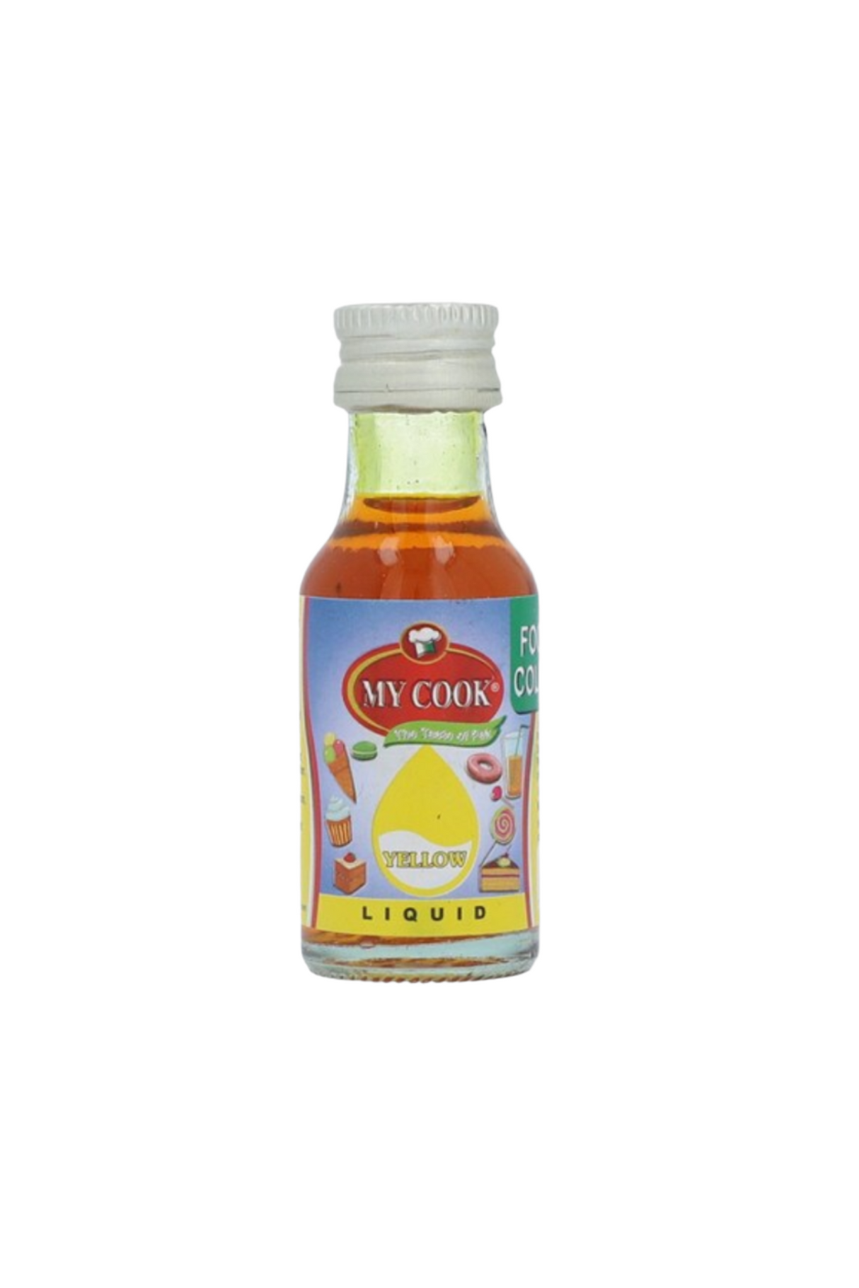 my cook food colour yellow liquid 28ml