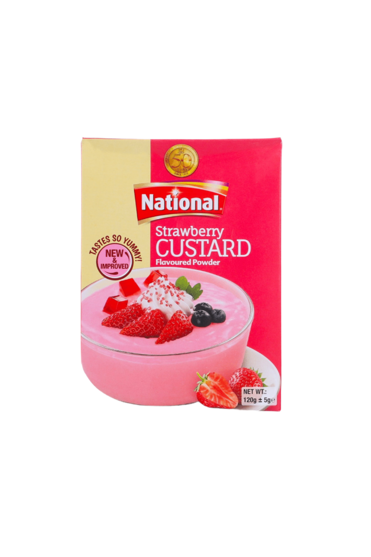 national custard strawberry 120g
