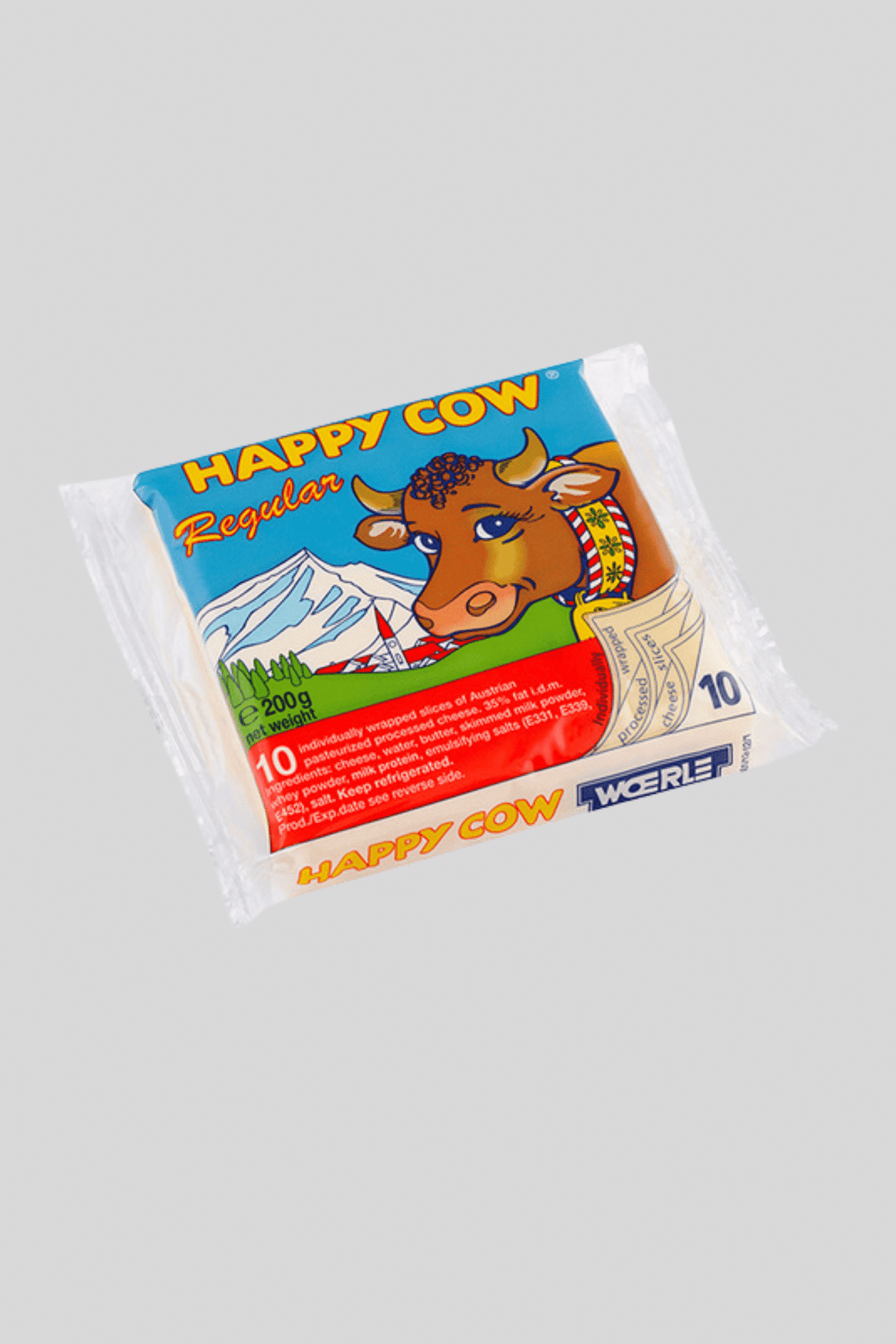 happy cow cheese regular 200g
