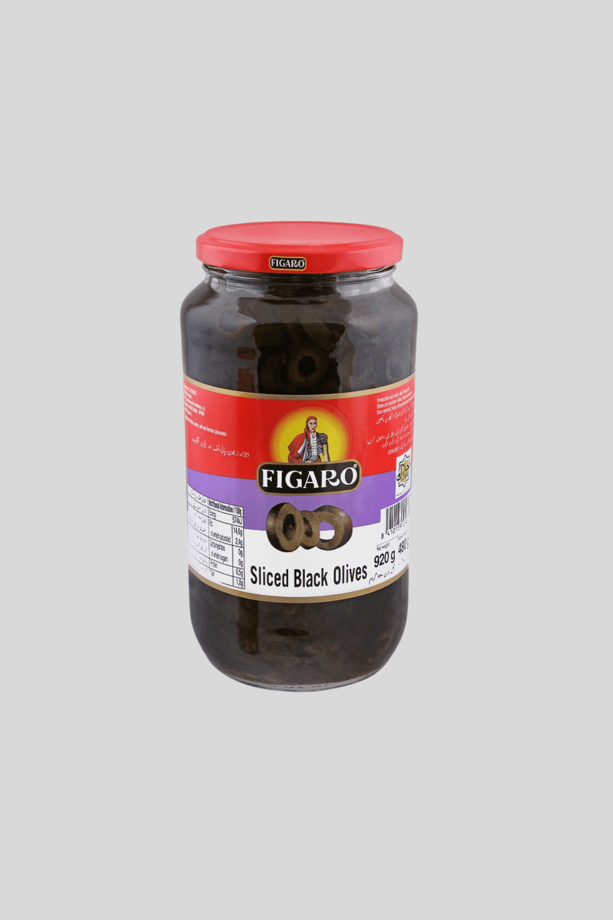 figaro olives black sliced 480g