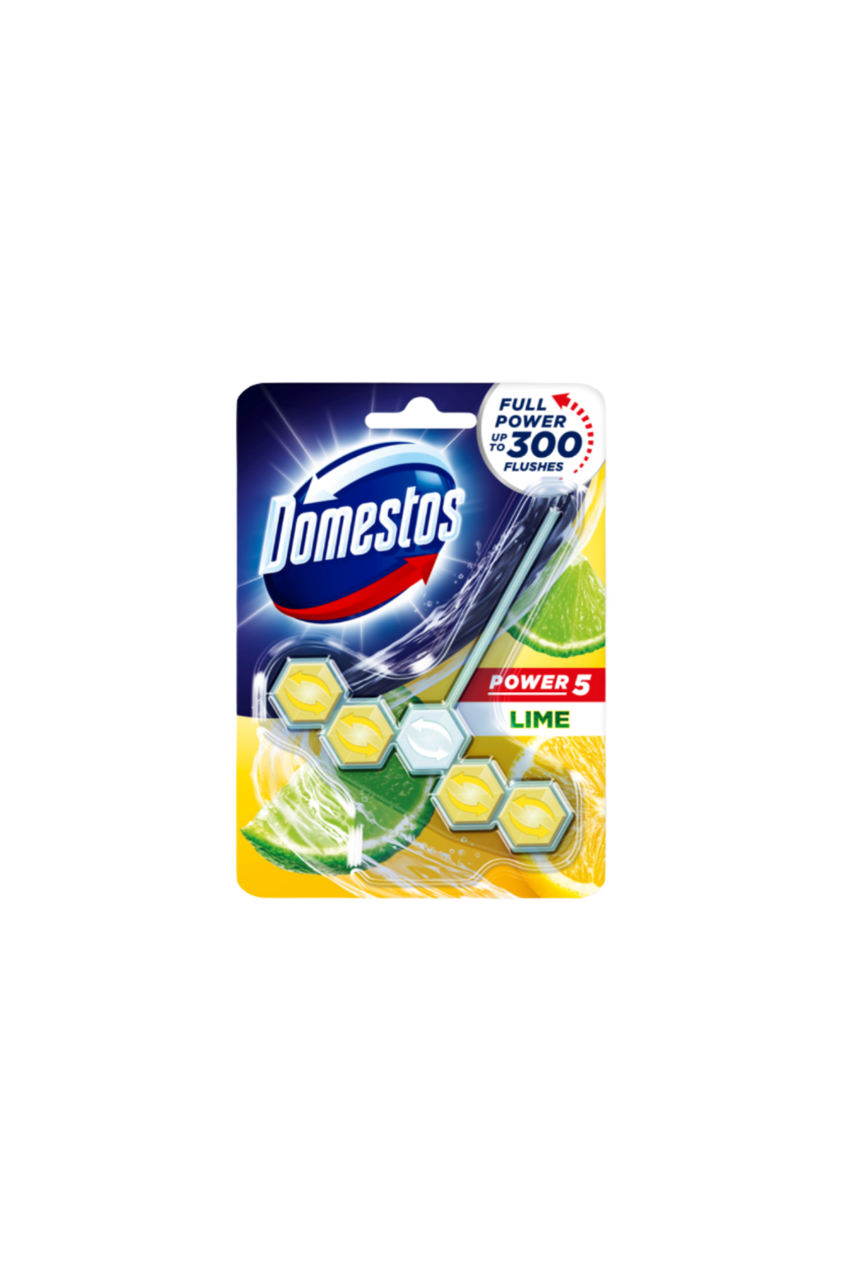 domestos toilet block hanger lime 5pc 55g