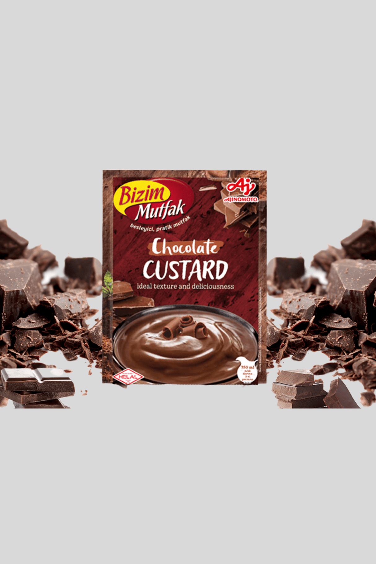 bizim mutfak custard chocolate 115g