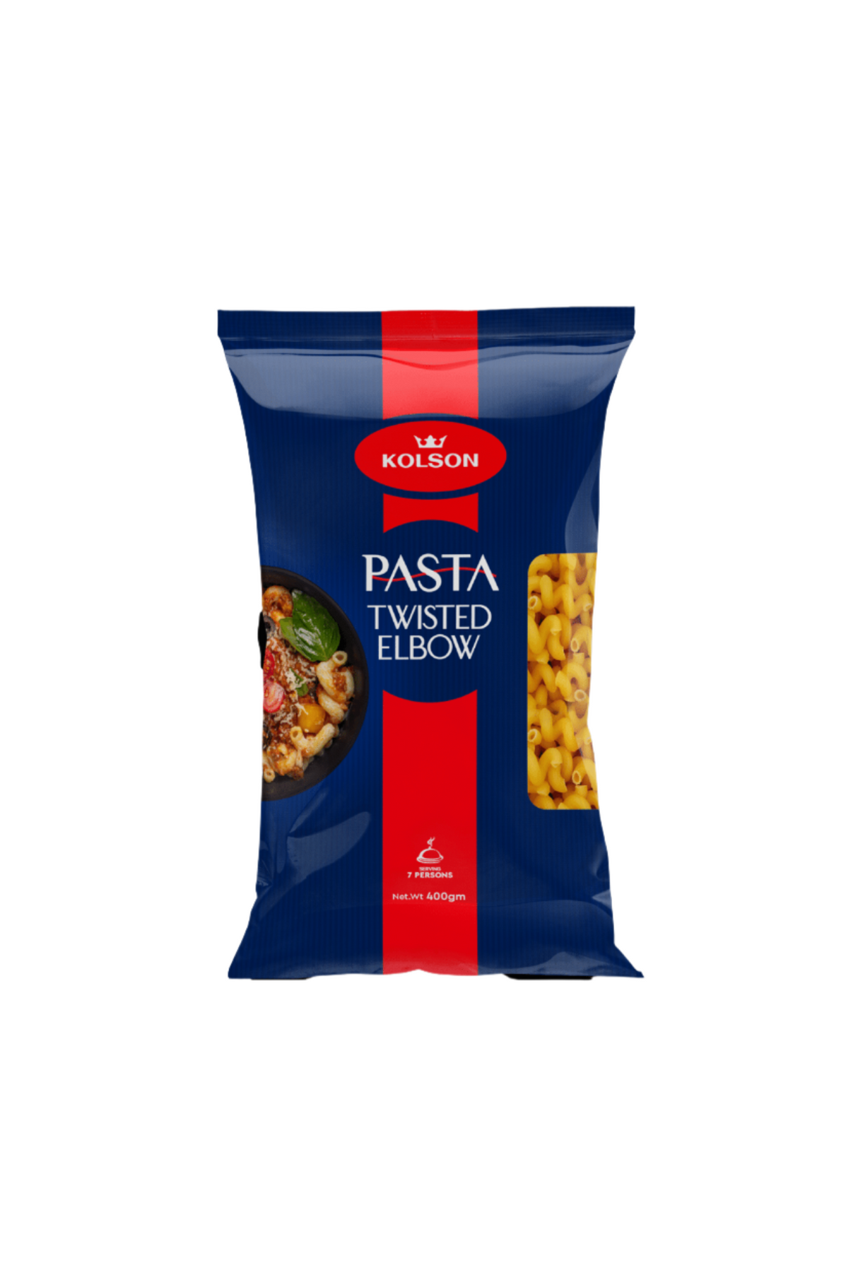 kolson pasta macaroni twisted elbow 400g