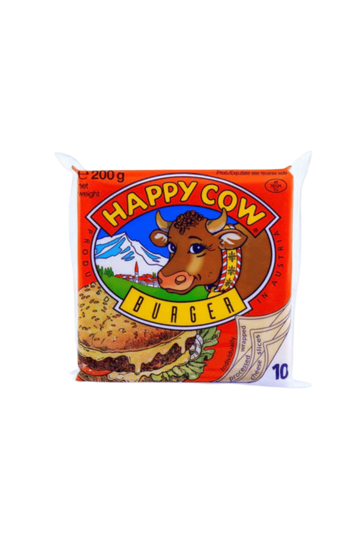 happy cow burger cheese 200g