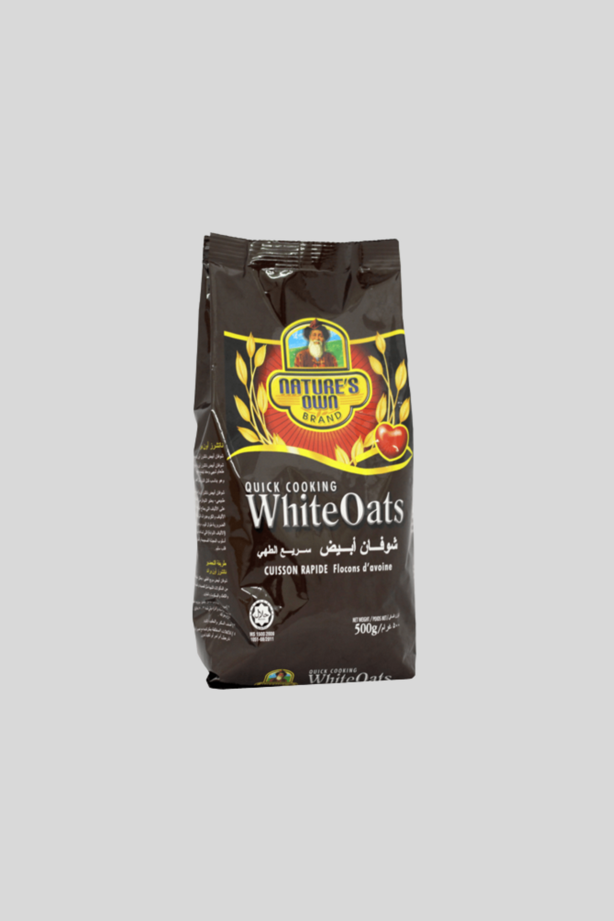 natures own white oats 500g