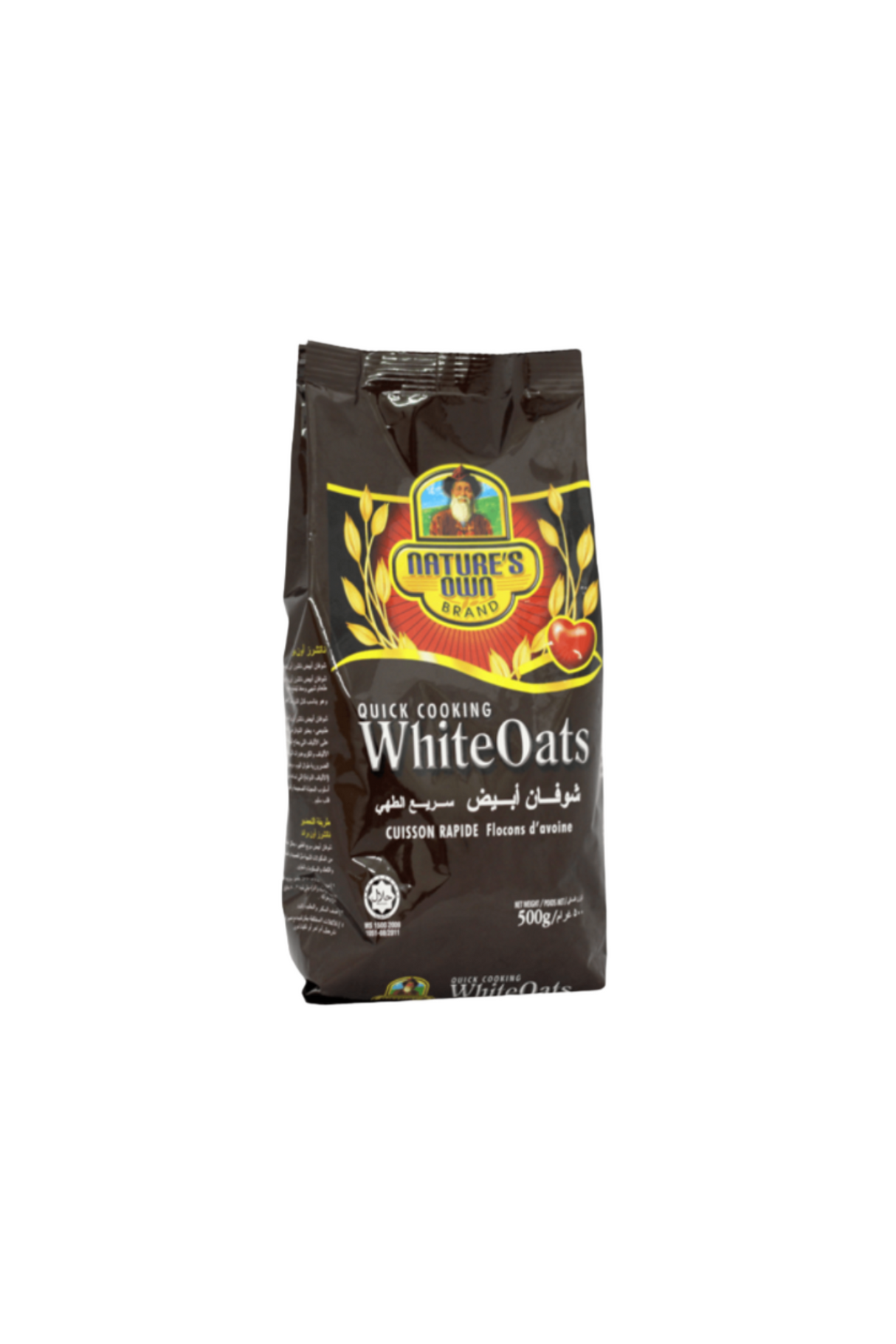 natures own white oats 500g