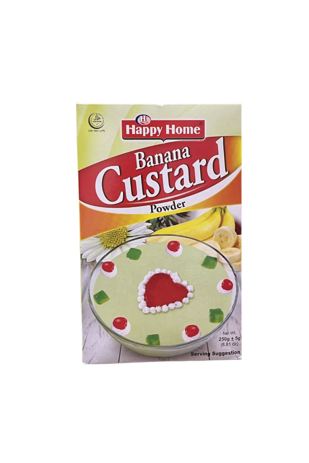 happy home custard banana 250g