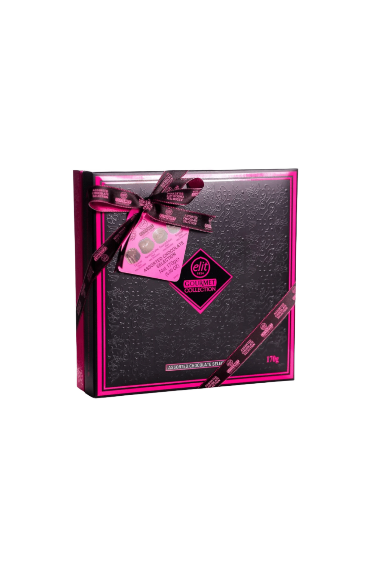elit gourmet collection assorted chocolate pink 170g turkey