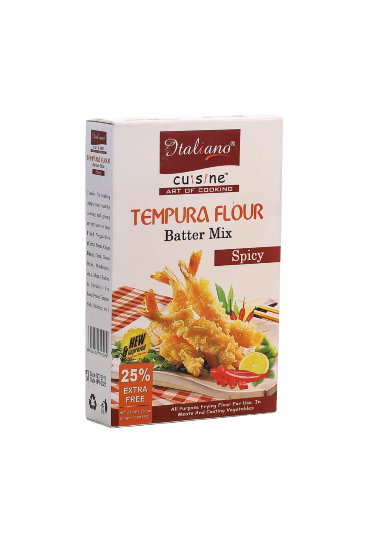 italiano tempura flour spicy 250g
