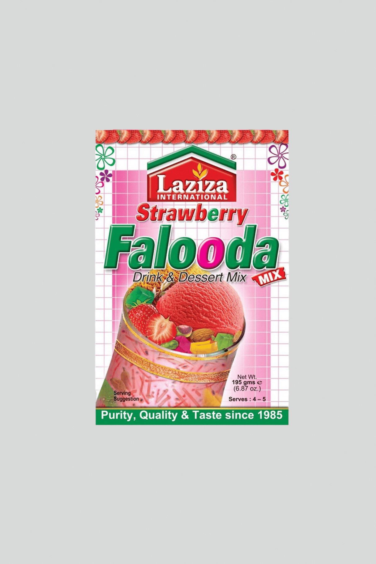 laziza falooda strawberry 195g