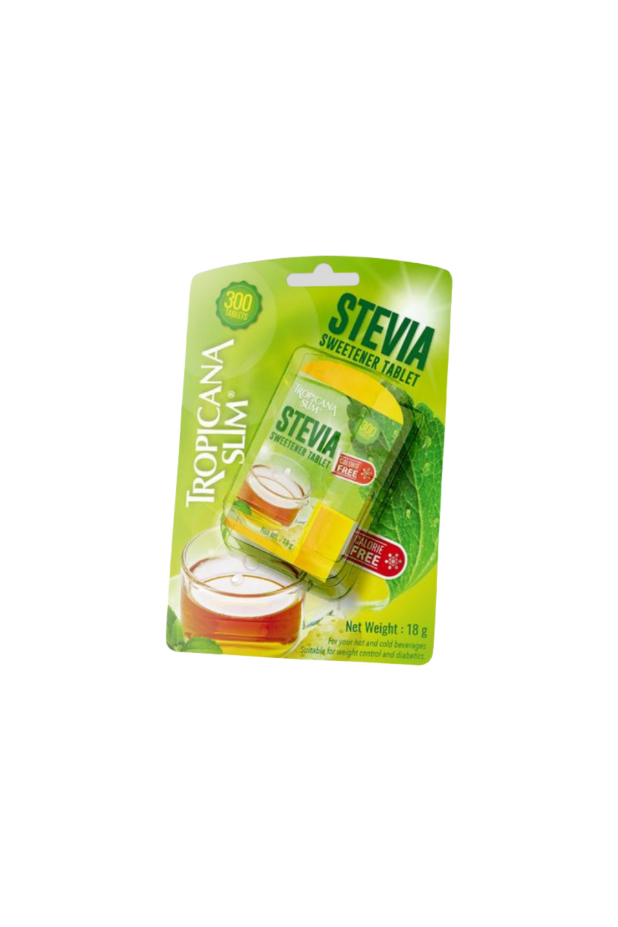 tropicana slim stevia sweetener 300tab 18g indonesia